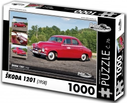 retro-auta puzzle Škoda 1201 – 1000 dijelova