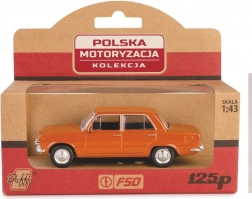 Metalni model PRL Fiat 125p u mjerilu 1:43 – smeđi