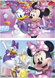 Drvene puzzle Minnie i Daisy 2×50 dijelova