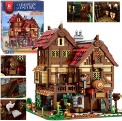 Konstrukcijski set velika srednjovjekovna krčma za vitezove 2868 dijelova