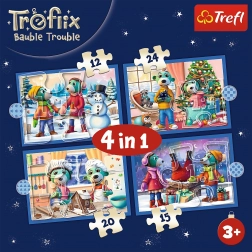 Progresivne puzzle Treflići božić 4u1