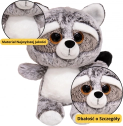 Plišana igračka rakun s velikim očima 22 cm
