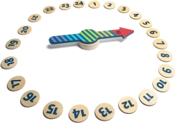 Drvena vanjska igra Zavrtite strelicu – boje i brojevi