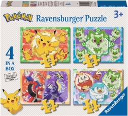 Puzzle Pokémon 4 u 1 (12, 16, 20, 24 dijelova) RAVENSBURGER