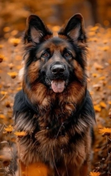 Norimpex dijamantno slikanje njemački ovčar u cvijeću 30 × 40 cm