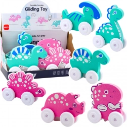 Dinosaur na kotačićima od pjene za djecu, mix boja