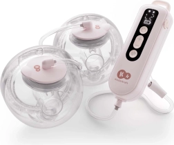 Kinderkraft gentleflow dvostruka hands-free električna izdajalica majčinog mlijeka ružičasta