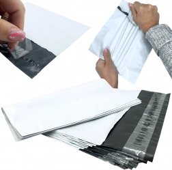 Bijele kurirske poštanske omotnice od folije B4 260 × 350 mm, 50 kom