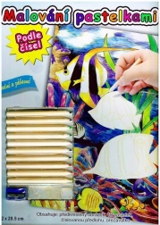 Bojanje drvenim bojicama po brojevima – ribice