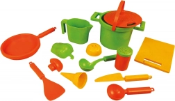 lena eco pješčarski set za kuhanje, 14 dijelova