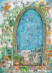 Slagalica 1000 dijelova – luda umjetnikova misao, Paul Korky (slagalica + plakat)