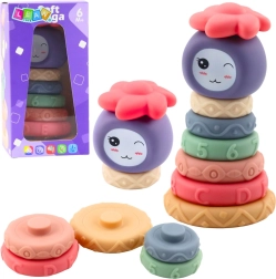 Mekana senzorička slagalica-toranj za bebe, 8 dijelova