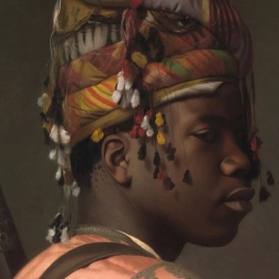 Kvadratne puzzle CURIOSI Q Art: crni bašibozuk, 66 dijelova