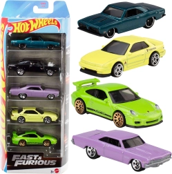 Hot Wheels Brzi i žestoki – set 5 metalnih autića