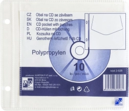 Prozirna futrola za CD s eurovješalicom