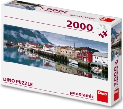 Puzzle ribarsko selo - 2000 dijelova panoramsko