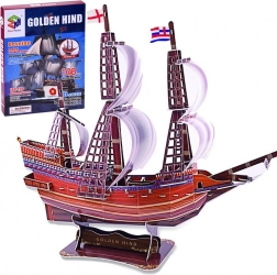 3D puzzle brod Golden Hind, 108 dijelova