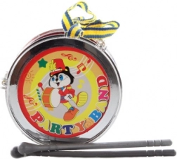 Plastični bubnjić 13 cm s paličicama