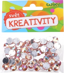 Dekorativne perlice za prišivanje 10 mm – 80 kom