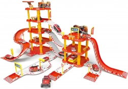 Velika vatrogasna garaža, 4 kata, benzinska postaja, 100 elemenata