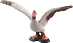 Plastic figurine goose on a base