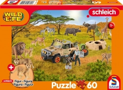 Schmidt puzzle Schleich u savani 60 dijelova + figurica SCHLEICH