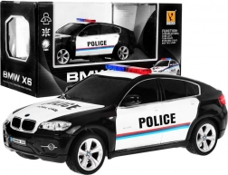 Policijski automobil BMW X6 za djecu 8+ Daljinski upravljana policija 1:24 Svjetla Rooster