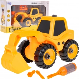 Građevinska miješalica za sastavljanje za djecu 3+ s odvijačem i 3 bitova – Bager