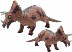velika figura dinosaura triceratops sa zvukom 36 cm smeđa