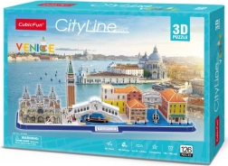 3D puzzle panorama Venecija - 126 dijelova