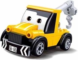 Sluban Power Bricks navijački žuti voz za vuču s očima