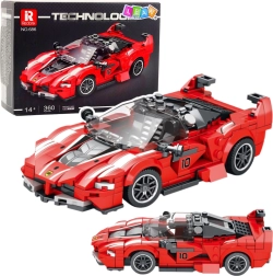 Komplet za slaganje trkaćeg automobila fxx-k, crveni, 360 dijelova