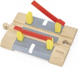 Drveni željeznički prijelaz sa rampama na baterije