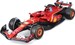 Bburago model F1 Ferrari SF-24 1:18 Charles Leclerc s figuricom i vitrinskim ormarićem