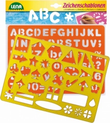 Kreativne šablone za crtanje s slovima i simbolima LENA