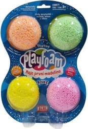 PlayFoam Boule svjetlucavi set 4 boje – ne-prljajuća plastelina