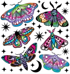 šarene termotransfer naljepnice – male šumare, mali arak