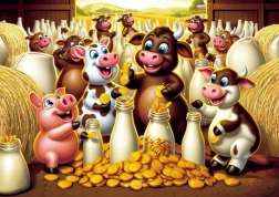 Slagalica Mliječno Blago 25 dijelova