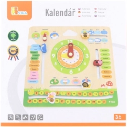 VIGA edukativni drveni kalendar za djecu – češki