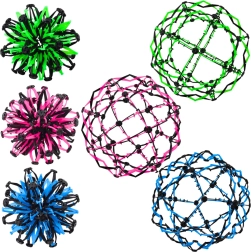 Čarobna sklopiva lopta - zelena, plava, ružičasta mješavina 18/32 cm