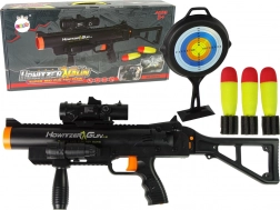 Dječji bacač granata s raketama, zvukovima i svjetiljkom – crni