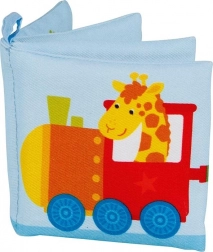 Pamučna šuškava knjižica s pištalicom – vlakić