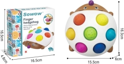 Senzorička igračka ježić s silikonskim polovicama