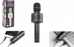 Bluetooth karaoke mikrofon s ozvučenjem i echo efektom – crni