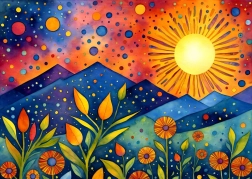 Slagalica Kiša pri zalasku sunca 1000 dijelova