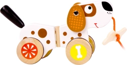 Drvena igračka pas na povlačenje za djecu