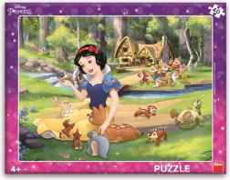 Puzzle Snjeguljica i životinje 40 dijelova, pločaste