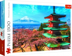 Puzzle Trefl 1500 dijelova – Pagoda i planina FUJI, Japan