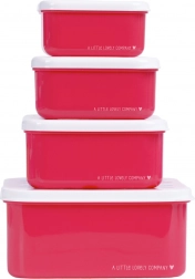 Set od četiri kutijice za užinu Trešnje od A Little Lovely Company