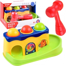 Šareni stol za zabijanje s čekićem i kuglicama za djecu